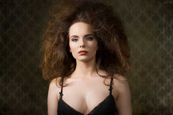 cabelo repicado e volumoso